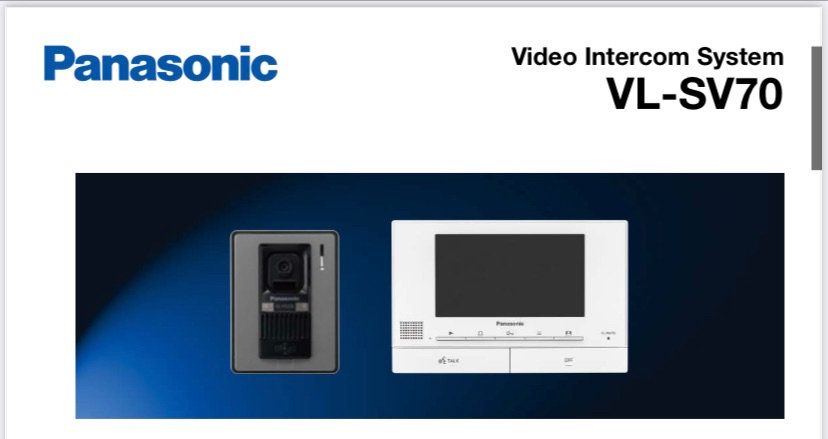 VL-SV70 Video Intercom System